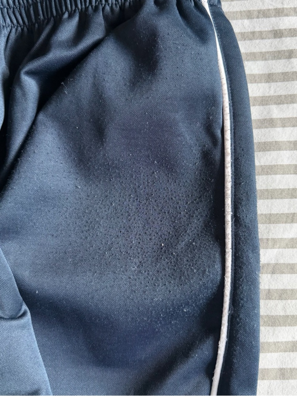 TNA Navy Track Pants with White Side Piping - Picture 2 of 2